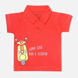 Bodycare Boys Typography Printed Polo Collar Cotton T-shirt-picture-54