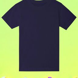 BAESD Boys Navy Blue Solid Short Sleeves T-Shirt-image-8