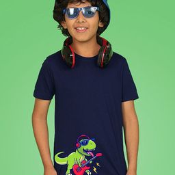 NUSYL Boys Graphic Printed Round Neck T-shirt-image-47