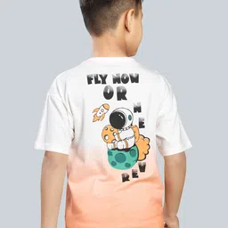 3PIN Boys Graphic Printed Round Neck Applique Oversized T-shirt-image-32