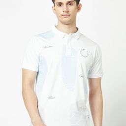 Crimsoune Club Abstract Printed Polo Collar Basketball T-shirt-image-6