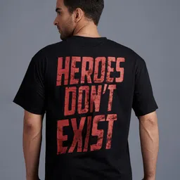 GO DEVIL Typography Printed Oversized Pure Cotton T-shirt-image-53