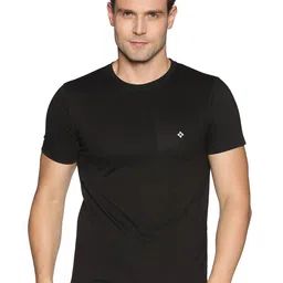 Dollar Men Black Solid Cotton T-shirt-image-51