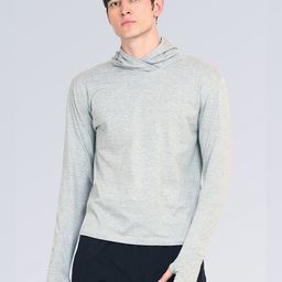 appulse Men Pack of 2 Grey Melange Hoodie Thumbopen T-Shirt-image-34