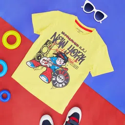 Pantaloons Junior Boys Graphic Printed Cotton T-shirt-picture-16