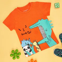 Pantaloons Baby Boys Graphic Printed Round Neck Cotton T-shirt-31
