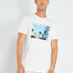 KIABI People and Places Printed Round Neck Short Sleeves Cotton Regular T-shirt-image-80