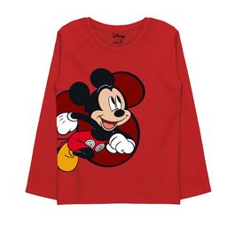 Minicult Kids Mickey Mouse Printed Cotton T-shirt-image-5