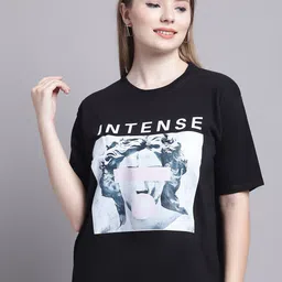 GRACIT Graphic Printed Oversized Pure Cotton T-Shirt-image-91