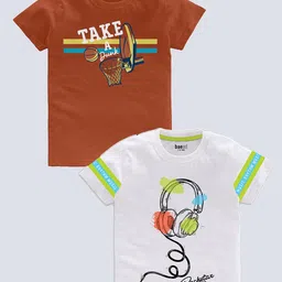 BAESD Boys Pack Of 2 Graphic Printed Pure Cotton T-shirt-picture-9