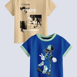 BAESD Boys Pack Of 2 Printed T-shirt-image-64