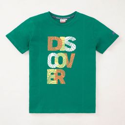 edheads Boys Typography Printed Round Neck Azo Free Cotton T-shirt-23