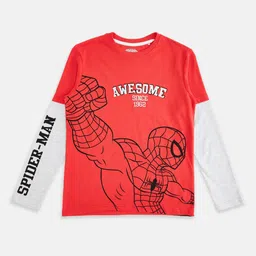 Pantaloons Junior Boys Spider Man Printed Cotton T-shirt-picture-35