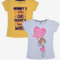 x2o Girls Pack of 2 Graphic Printed T-shirts-image-73