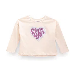 U.S. Polo Assn. Kids Girls Embellished Pure Cotton T-shirt-picture-18