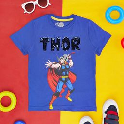 Pantaloons Junior Boys Thor Graphic Printed Cotton T-Shirt-image-41