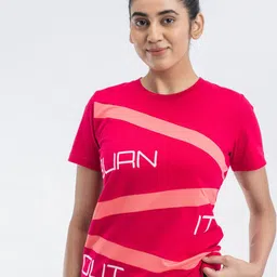 DRYP EVOLUT Typography Printed Round Neck Pure Cotton Sports T-shirt-43