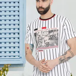 AXMANN Graphic Printed Round Neck Cotton Casual T-shirt-picture-4