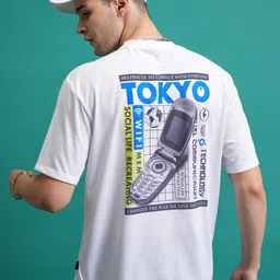 KETCH Men Typography Printed Hooded Applique T-shirt-image-92