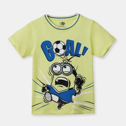 The Souled Store Boys Yellow Minions Printed Pure Cotton T-shirt-image-70