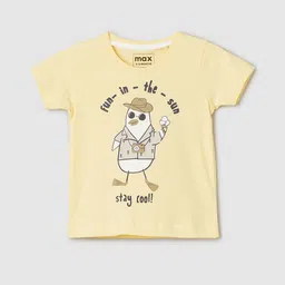 max Boys Graphic Printed Round Neck T-shirt-image-51