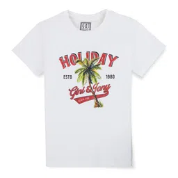 Gini and Jony Boys Typography Printed Cotton T-shirt-image-65