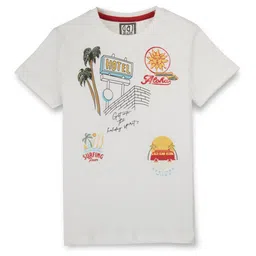 Gini and Jony Boys Printed Round Neck Short Sleeves Regular Fit T-shirt-picture-43