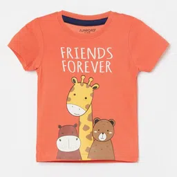 Juniors by Lifestyle Boys Graphic Printed Round Neck Cotton T-shirt-picture-31