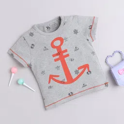 Yellow Apple Boys Printed Round-Neck T-shirt-image-33