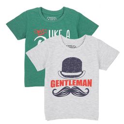 DYCA Boys Pack of 2 Multicoloured Printed Cotton T-shirts-36