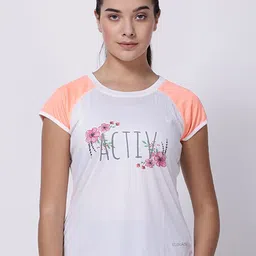 STUDIOACTIV Women White Typography Printed T-shirt-image-33