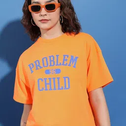 Tokyo Talkies Typography Printed Oversized Drop Shoulder Boxy T-shirt-image-96