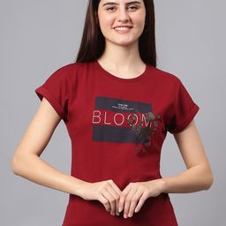 Cantabil Typography Printed Round Neck T-Shirt-picture-38