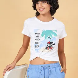 Honey by Pantaloons Women Typography Printed Applique T-shirt-image-83
