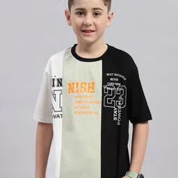 Monte Carlo Boys Typography Printed Cotton T-shirt-image-57