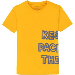 Status Quo Boys Typography Printed Round Neck Cotton T-shirt-image-67