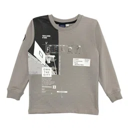 CAVIO Boys Grey Printed T-shirt-image-97