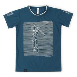 earth conscious Boys Blue Graphic Printed T-shirt-image-44