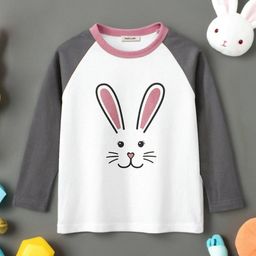 INCLUD Girls Graphic Printed Round Neck Raglan Sleeves T-shirt-image-93