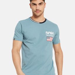 Octave Typography Printed Cotton T-shirt-image-55