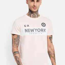 Octave Typography Printed Cotton T-shirt-image-40
