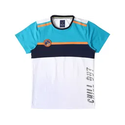 Allen Solly Junior Boys Typography Applique T-shirt-image-28