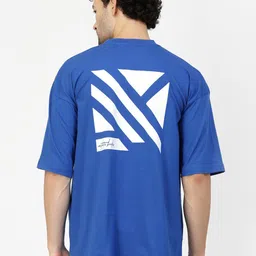 Aesthetic Bodies Geometric Printed Drop-Shoulder Oversized Cotton T-shirt-image-52