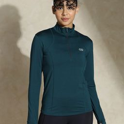 Silvertraq High Neck Moisture Wicking Gym T-shirt-13