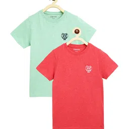 Campana Boys Pack Of 2 Pure Cotton T-Shirt-image-12