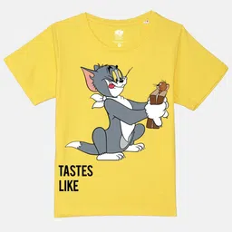 YK Warner Bros Boys Tom & Jerry Graphic Printed Pure Cotton T-shirt-picture-46