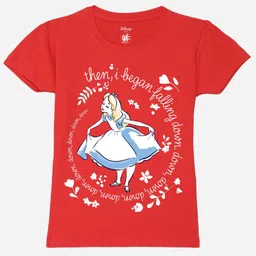 YK Disney Girls Printed Pure Cotton Applique T-shirt-picture-37