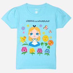 YK Disney Girls Graphic Disney Princess Printed Pure Cotton T-shirt-image-97