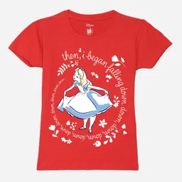 YK Disney Girls Printed Pure Cotton Applique T-shirt-picture-22
