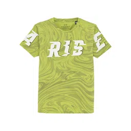 Status Quo Boys Printed Round Neck Short Sleeves Pure Cotton T-shirt-image-52